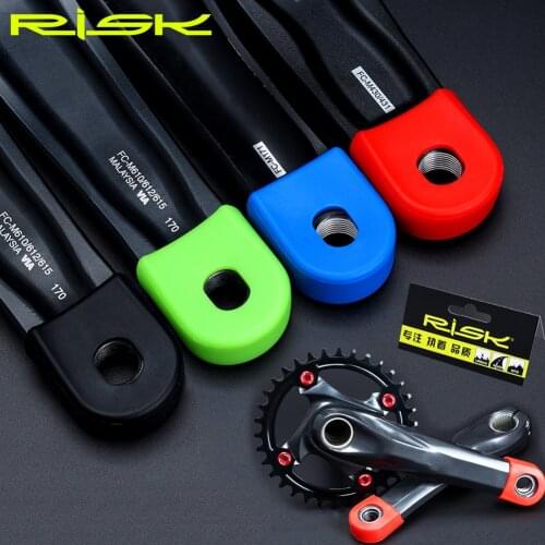 2pcs Silicone Bicycle Crank Arm Protector Cover Mountain Road Bike Boots MTB Bike Crankset Protective Caps Cycling Accessories