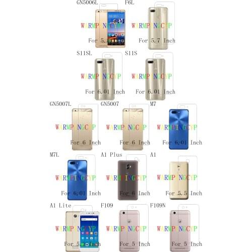 Rear Screen Protector Back Film For GIONEE GN5006L F6L S11SL GN5007L M7 M7L A1 Plus Lite F109 F109N Power
