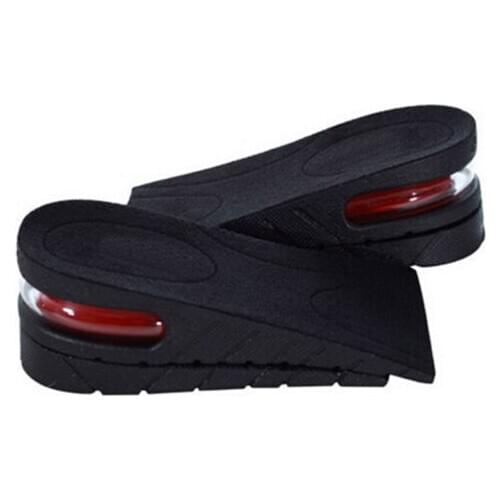 1Pair 2-Layer 5CM Adjustable Ergonomic Design Air Cushion Invisible Lift Pads Soles Height Increase Insole For Men Women Shoes