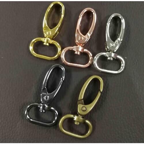 12 Pcs Gold/Rose Gold/Gunmetal/Silver/Antique Bronze Lobster Swivel Clasp,Swivel Hook Purse Clasp,Jewelry Clasps,Swivel Clips