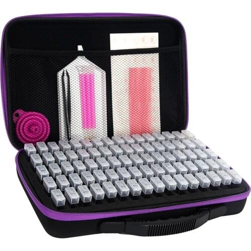 20/40/80 boxs diamond painting box Diamond Embroidery Accessories diamond mosaic Carry Case Container Storage Box Hand Bag Tools