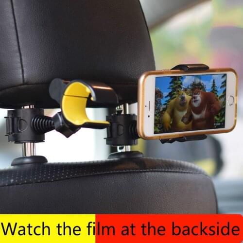 2018 NEW!! Car Rear Seat Mobile Phone Bracket Rear Car Phone Universal Bracket Head Pillow Back Hook Mobile Phone Holder