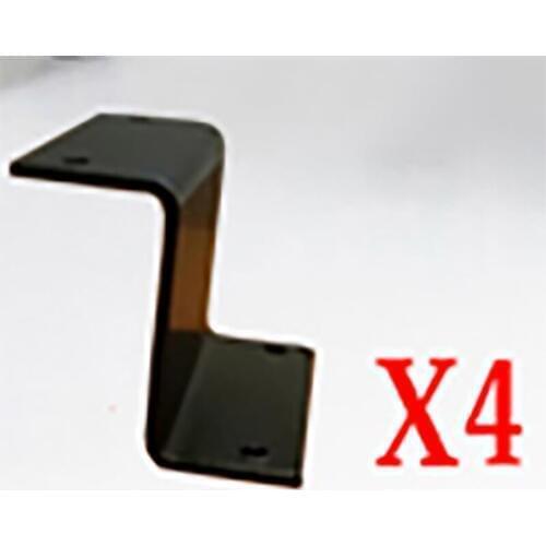 4PCS Corner Bracket for Keyboard Holder Installing Under Table with Crossbeam