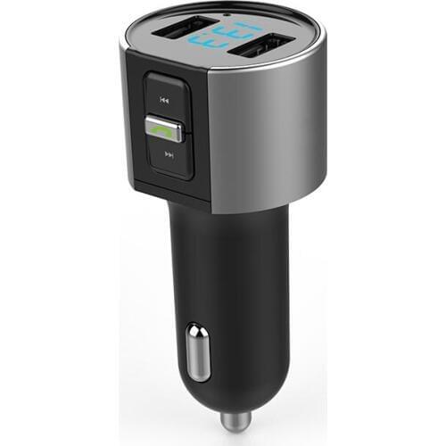 Mini Bluetooth Handsfree Kit Car FM Transmitter Modulator Dual USB Charging Voltage Detection U Disk Music Car MP3 Player