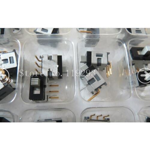 [BELLA]Authentic Japanese NKK AS-12 0.4VA miniature gold-plated curved feet 3 feet 2 files toggle switch--50PCS/LOT