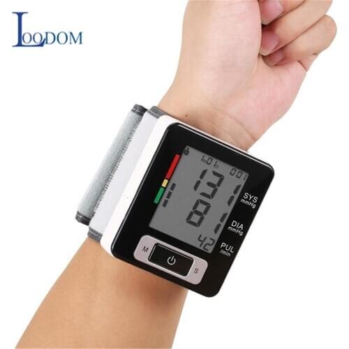 Loodom Digital Blood Pressure Monitor Sphygmomanometer Wrist Blood Pressure Meter Home Health Monitor Heart Rate Pulse