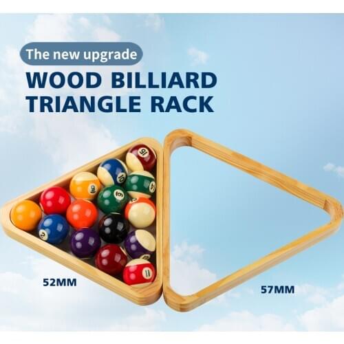 Wood Billiard Triangle Rack 525mm/572mm 8-Ball Triangle Solid Wood Material Professional Handmade Durable Billiards Accessories