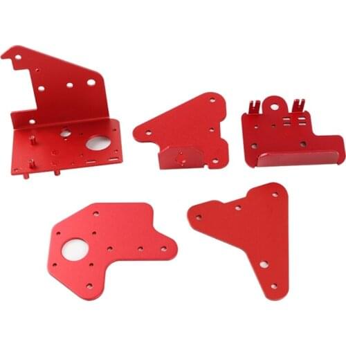 For CR10S Pro Extruder X Motor Z Axis Back Plate Fixed Plate Bracket Support Front And Rear Plates 1 Set Red