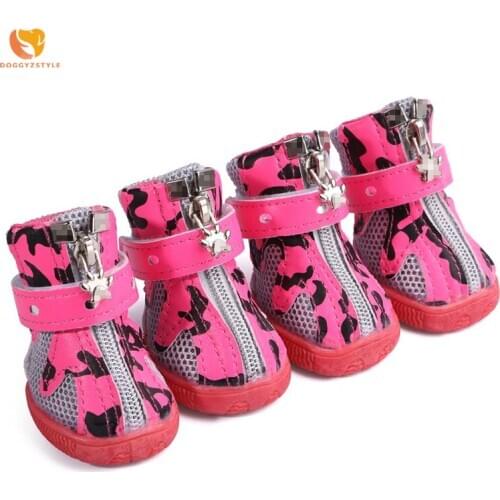 Breathable Mesh Pet Shoes Warm Non-slip Milk Pattern Pet Boots Puppy Cat Booties Pets Products For Small Dogs Teddy Chihuahua