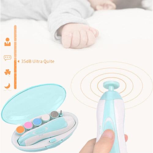 Electric Baby Nail Trimmer 6 Heads Baby Nail Clipper Nail Scissors Manicure Care Tool Nail Cutter for Newborn Baby Accessories