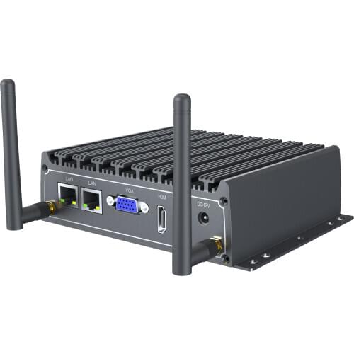 Kingdel Thin Client HTPC Intel Core i7 4500U i5 4300U Fanless Mini PC Mini Industrial Computer with VGA Windows10 Linux Wifi