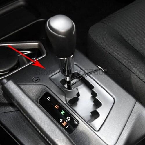 For Toyota RAV4 2016 Chrome Car Interior Center Control Consoles Gear Box Shift Knob Around Panel Cover Trim Accessories