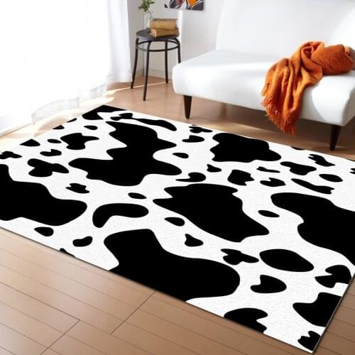 Cow Texture Carpets for Living Room Home Decorative Rugs for Bedroom Floor Mat In The Room