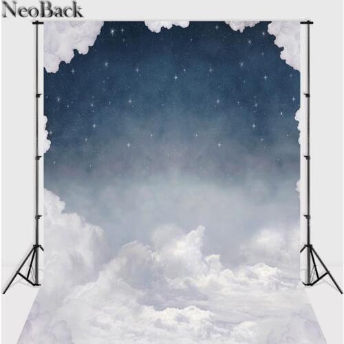 NeoBack 5x7ft Vinyl Cloth Photo Backgrounds Computer Printed Children Kids Star Night View Studio Photo Backdrops