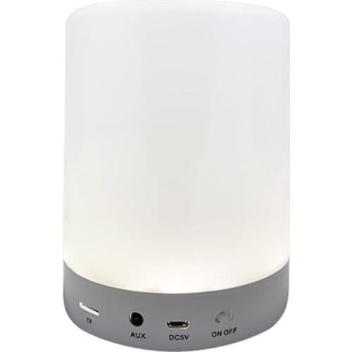 Night Light Speakers Touch Control Bedside Lamp Portable Table Color LED Outdoor Speaker Light Bluetooth-Compatible
