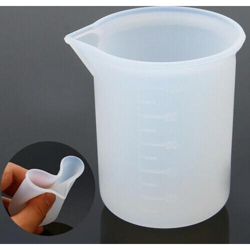 100ml Disposable Silicone Measuring Cup DIY Handmade Making Resin Glue Tools With Scale Practical Plastic Measuring Cup