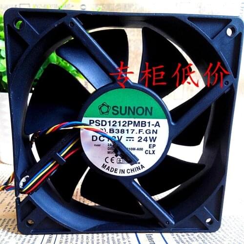 Original SUNON PSD1212PMB1-A DC 12V 24W 12CM 120*120*38MM 4-line Server Cooling Fan