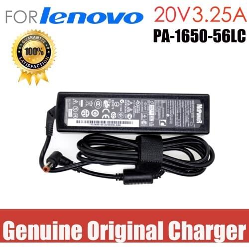 Original 20V 3.25A 65W For LENOVO G450 G460 G465 G475 K23 K26 K29 PA-1650-56LC S400 S405 power supply laptop AC adapter charger