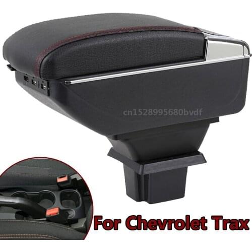 For Chevrolet Trax Armrest Box Central Store Content Storage Box with Cup Holder Ashtray Car-styling Accessories Parts