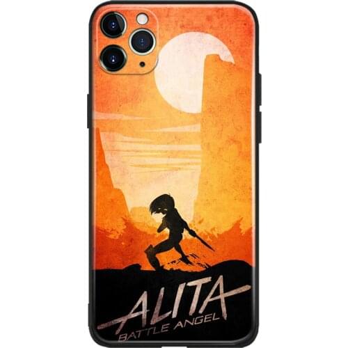 Battle Angel Alita Poster Print Glass Soft Silicone Phone Case Cover Shell for IPhone SE 6s 7 8 Plus X XR XS 11 12 Mini Pro Max