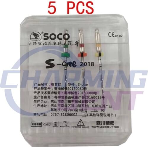 Dental Rotary Instruments SOCO S-One 2018 Endodontic File Reciproc Niti Endo File /Super Root Canal Instruments One File Engine