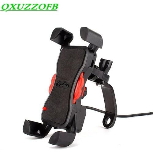 Motorcycle mobile phone holder universal mountain electric vehicle navigation stand with rechargeable waterproof bike stander