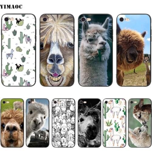 YIMAOC Alpaca Soft Case for Apple iPhone SE 2020 5 5s 6 6s 7 8 Plus XR X Xs 11 12 Pro Max 12 mini