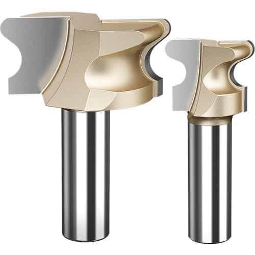 1pcs 1/2incn 12.7mm Shank Two Arc Nail Clippers Drawer Milling Cutter for Plywood MDF Woodworking Tools Router Bits