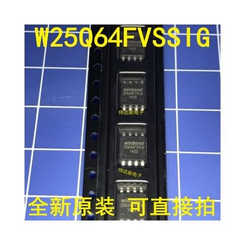 10pcs/lot New W25Q64 W25Q64FVSSIG W25Q64FVSIG 25Q64FVSSIG 25Q64FVSIG SOP-8 8M FLASH routing update IC