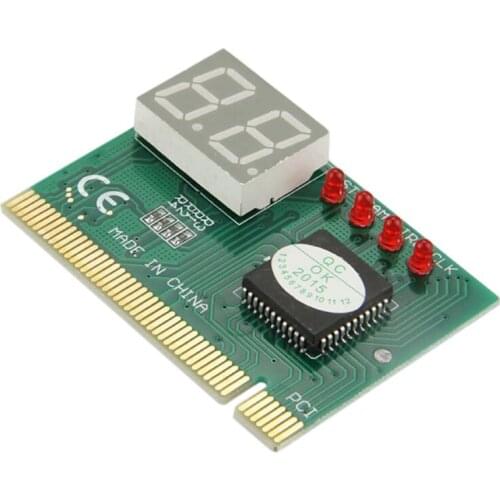 2 - Bit Pci Motherboard Fault Test Card Desktop Computer Detection Card Pci Motherboard Tester Diagnostic Display