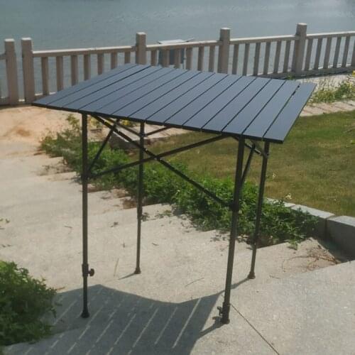 2021 New Outdoor Folding Table Chair Camping Aluminium Alloy BBQ Picnic Table Outdoor Equipment Waterproof Durable Folding Desk