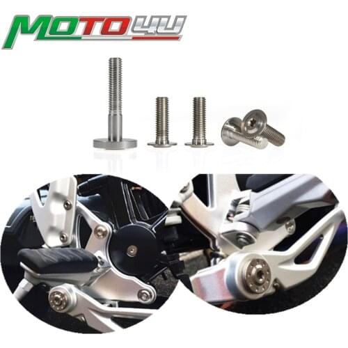 5 PCS Titanium Footpegs Bolt Motorcycle Foot Peg Brackets Brake Lever Bolts For BMW R NINE T RNine t R 9T 2014 2015 2016 2017