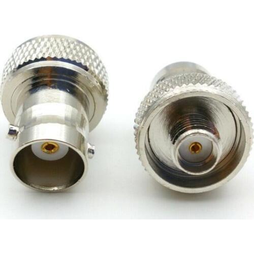 50pcs COPPER sma female to bnc female adapter RF Connector