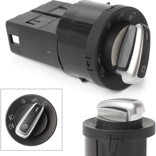 Auto Car Headlight Switch Control Lighting for Sharan / Golf / Jetta / Bora MK4 / Passat B5 / B5.5 / Lupo Black ABS Plastic