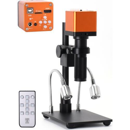 Full HD 1080P 60FPS 37MP Panasonic Sensor 1/2.3 HDMI USB C Mount Digital Video Microscope Camera For industrial PCB Repair