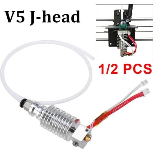 3D Printer Parts V5 J Head Hot End Kit 1.75mm Filament Extruder Hot End Kit for Anycubic I3 Mega 3D Extruder Printer