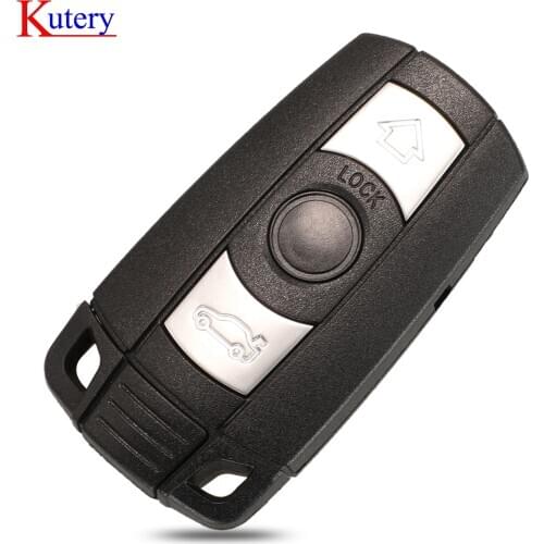 Kutery Key Shell For BMW E61 E90 E82 E70 E71 E87 E88 E89 X5 X6 For 1 3 5 6 Series Replacement 3 Button Smart Car Key Case Cover