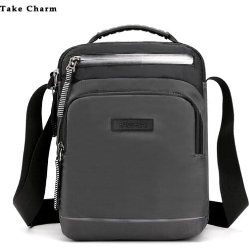 Mens Bag 2020 New Casual Shoulder Bag Boy Daily Wild Riding Messenger Bag Fitness Sports Small Square Bag Gray Mobile Wallet