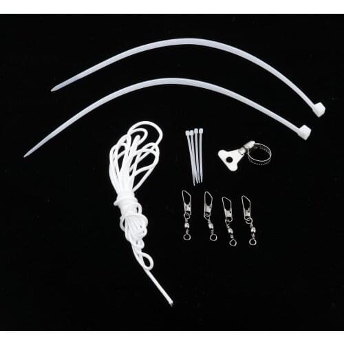 Stainless Steel Flag Hardware Tool Repair Kits with 4pcs Flag Swivel Snap Hooks and Rope
