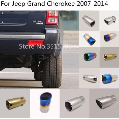 Car Cover Muffler End Tail Pipe Dedicate outlet Exhaust 1pcs For Jeep Grand Cherokee 2007 2008 2009 2010 2012 2013 2014