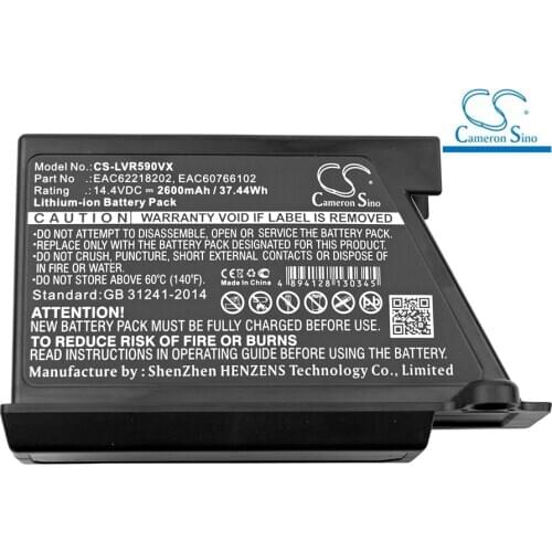 UPGRADE Cameron Sino battery For LG EAC62218202 VR64703LVMB,VR7412RB Li-ion
