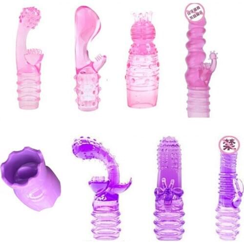 G Point Stimulation Finger Sleeves Clitoris Massage Sex Toys For Woman Gay Penis Sleeve Sex Delay Reusable Condom