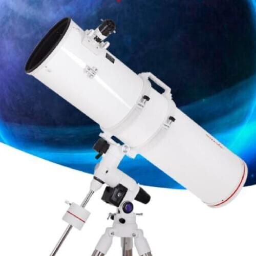 Maxvision 10 Inches 254/1270mm Parabolic Newtonian Reflective Telescope White Metal Tube with Clamp OTA Main Mirror