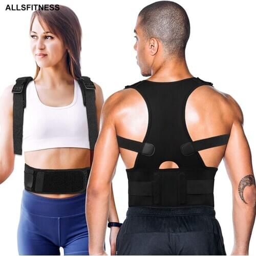 Universal Adjustable Back Posture Corrector Support Magnetic Back Shoulder Brace Belt Posture Correction Prevents Slouching