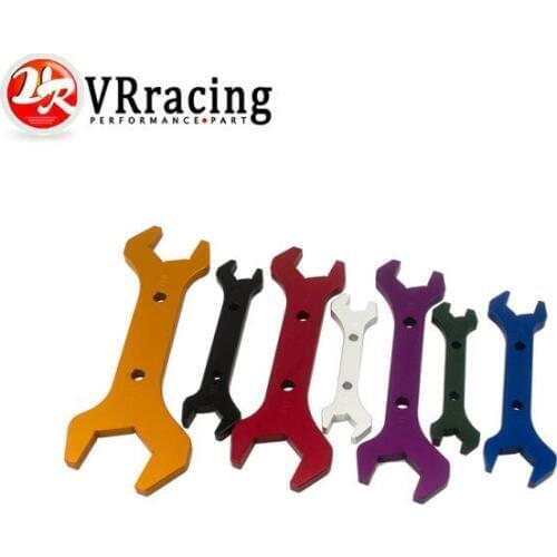 VR - AN Aluminum WRENCH HOSE Fitting tool aluminum Spanner DOUBLE ENDED AN3-AN20(7PCS/SET) VR-SLW0611-SET