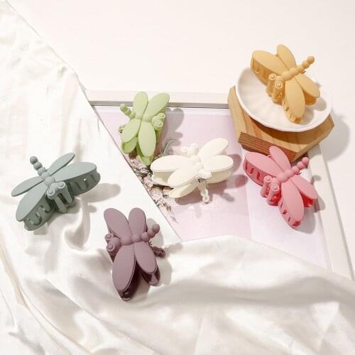 New Fashion Simple Dragonfly Hairpin Hair Claw Barrettes for Women Girl Accessories Headwear