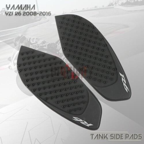 Protector Anti Slip Tank Pad Sticker Gas Knee Grip Traction Side Decal for Yamaha YZF R6 YZFR6 YZF600 2008-2016