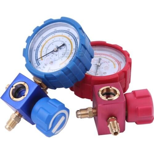 VALUE VMG-1 High and Low Pressure Single Meter Valve Refrigerant Pressure Gauge Refrigerant Fluoride Meter hvac tools