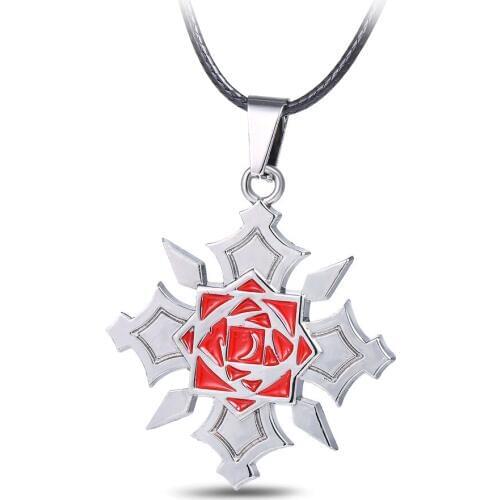 10 PCS/LOT Anime Vampire Knight rose medal logo necklace pendant Toy gifts
