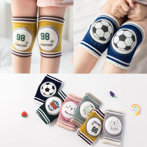 2021 1 Pair Baby Knee Pad Kids Safety Crawling Elbow Cushion Infant Toddlers Baby Leg Warmer Knee Support Protector Baby Kneec
